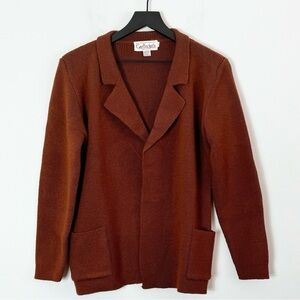 Vintage Garfinckel's Washington 100% Wool  Cardigan Sweater Size Small 50/60s